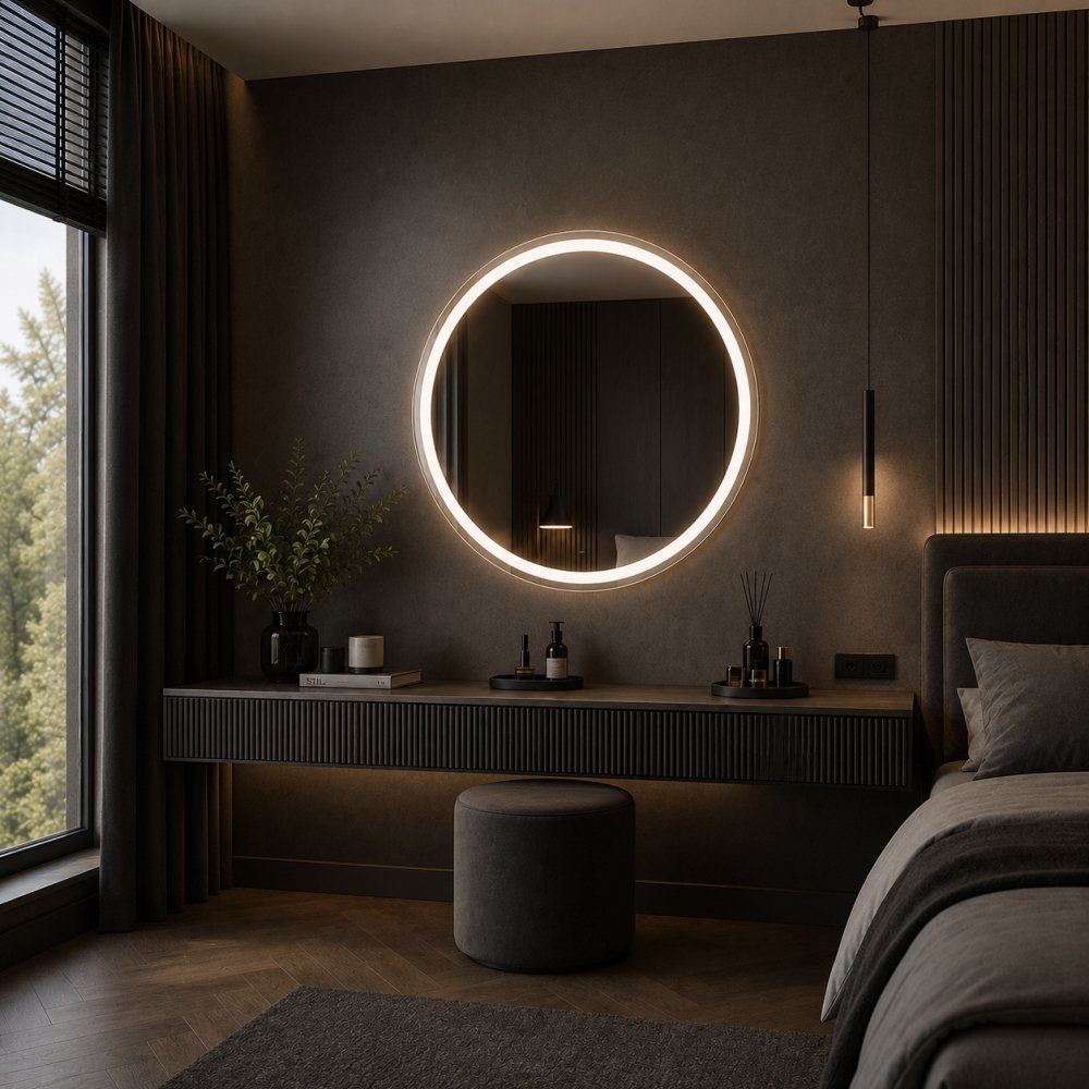 Oglinda LED rotunda Elio