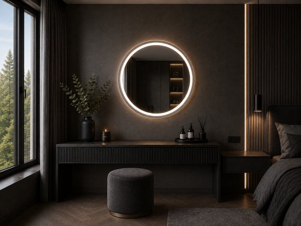 Oglinda LED rotunda Elio