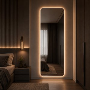 Vedere suplimentară – Oglindă LED dreptunghiulară Edge
