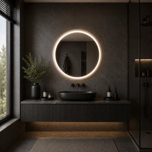 Oglinda LED rotunda Elio