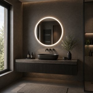 Vedere suplimentară – Oglinda LED rotunda Elio