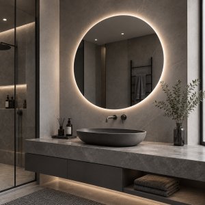 Vedere suplimentară – Oglindă LED rotundă Pure