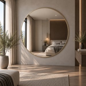 Vedere suplimentară – Oglindă rotundă în ramă Nalo